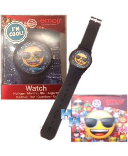 Emoji - Emoticon - Smiley - Horloge - "Cool"