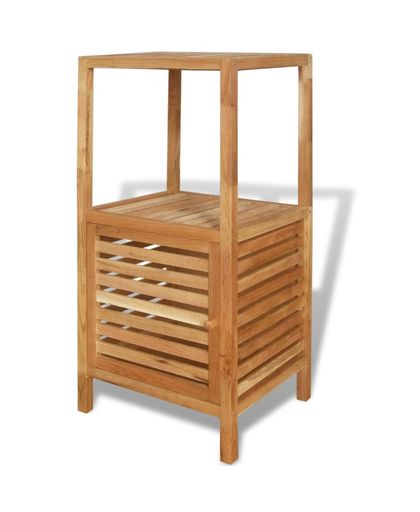 vidaXL Bathroom Storage Shelf Solid Walnut Wood 39.5x35.5x86 cm