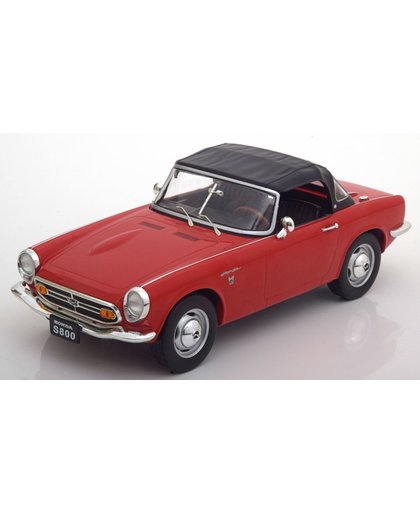 Honda S800 Cabrio met Softtop 1966 Rood 1-18 Triple 9 Collection