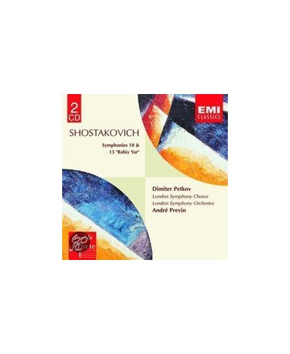 Shostakovich: Symphonies no 10 & 13 / Previn, London SO