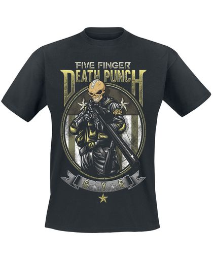 Five Finger Death Punch Sniper T-shirt zwart