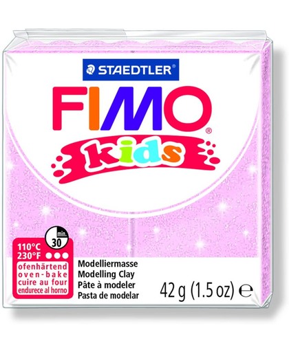 Fimo Kids Boetseerklei 42 G Glitter Lichtrose