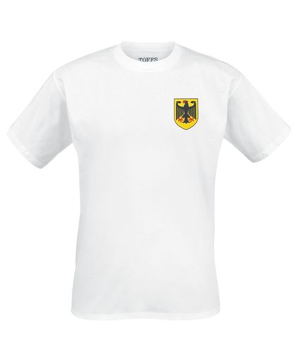 TOFFS Deutschland Wappen T-shirt wit
