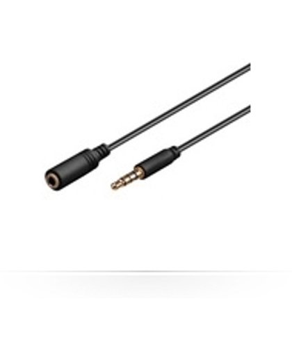 Microconnect 3.5mm - 3.5mm, 1.5m 1.5m 3.5mm 3.5mm Zwart audio kabel