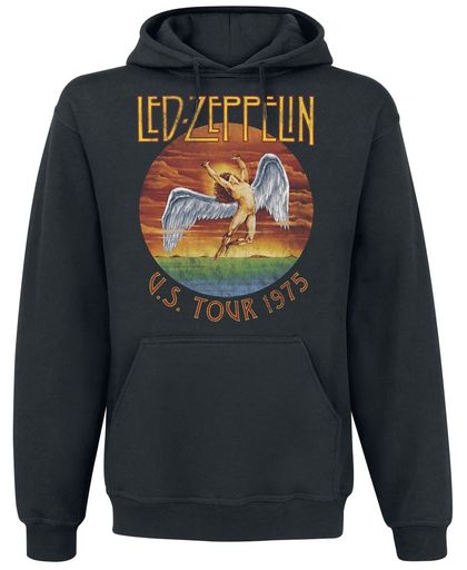 Led Zeppelin USA Tour 1975 Trui met capuchon zwart