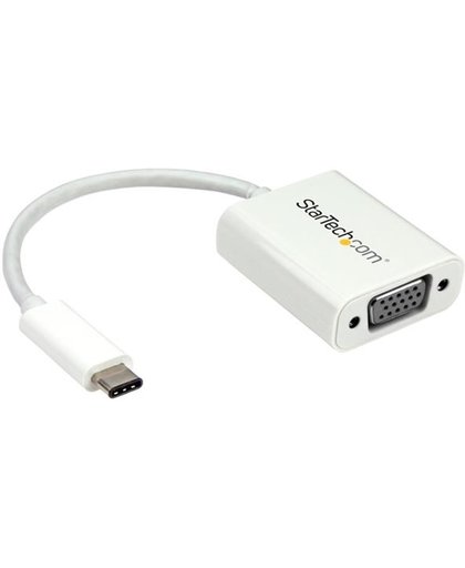 StarTech.com USB-C naar VGA adapter kabel wit USB grafische adapter