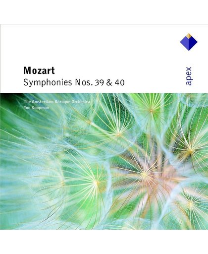 Mozart: Symphonies nos 39 & 40 / Ton Koopman, Amsterdam Baroque Orchestra