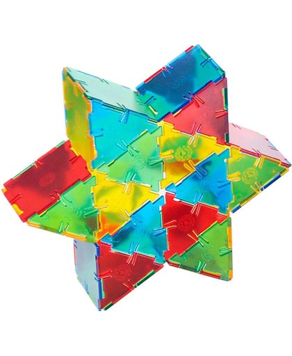 Polydron transparant - 100 driehoeken