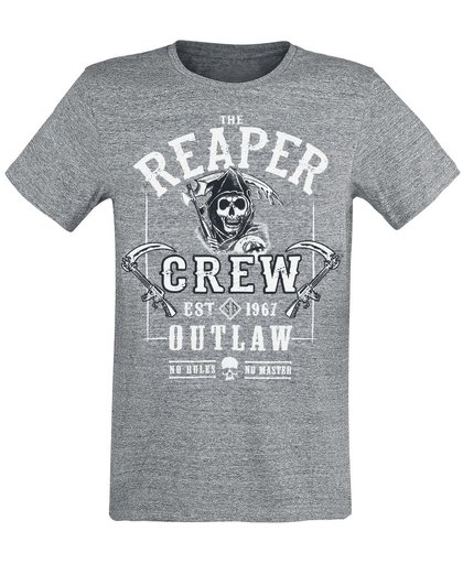 Sons Of Anarchy The Reaper Crew T-shirt grijs gemêleerd