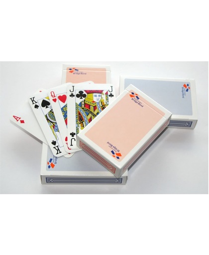 Speelkaarten Nederlandse Bridge Bond superdeluxe kwaliteit in doosje, set van 2