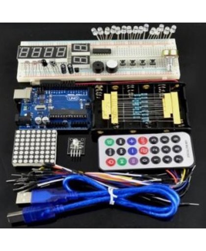 Arduino Compatible Basis Starters  Set Kit - Inclusief Gebruikersdocumentatie (Engels) - Arduino UNO R3 Set -