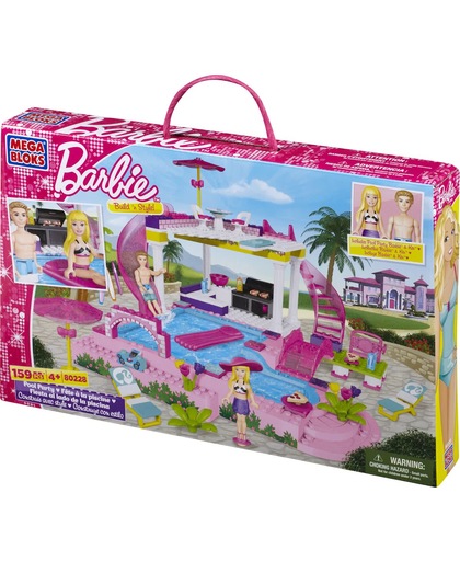 Mega Bloks Barbie Zwembad Feest - Constructiespeelgoed