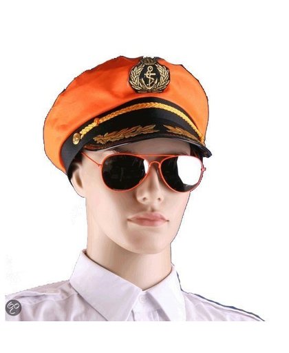 Oranje zonnebril piloten model