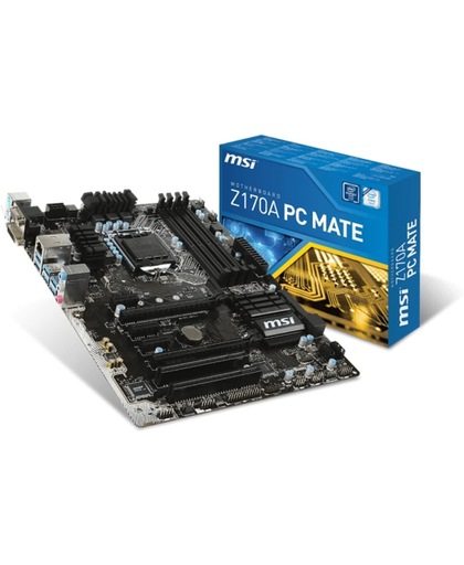 MSI Z170A PC Mate Intel Z170 LGA 1151 (Socket H4) ATX