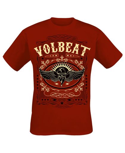 Volbeat Western Wings T-shirt rood