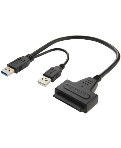 USB 2.0 / USB 3.0 naar SATA kabel met 2.5 inch HDD beschermende behuizing, ondersteunt tot 4TB