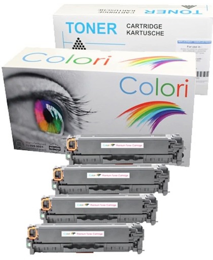 Merkloos   Inktcartridge / Alternatief voor de Set 4x  Toner voor Hp 305A Pro 300 Color M351A
