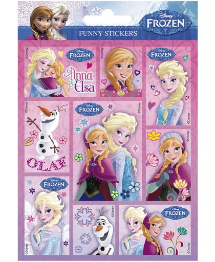 Disney Frozen - Funny Stickertjes - totaal 16 stickertjes
