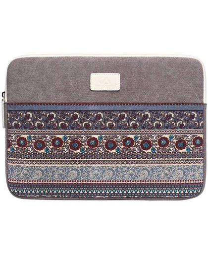 CanvasArtisan – Laptop Sleeve tot 14 inch – Bohemian Style – Multi colour/Taupe
