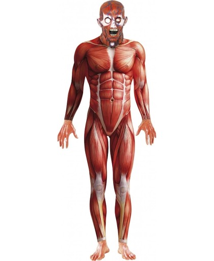 Halloween Anatomische man horror bodysuit 48-50 (m)