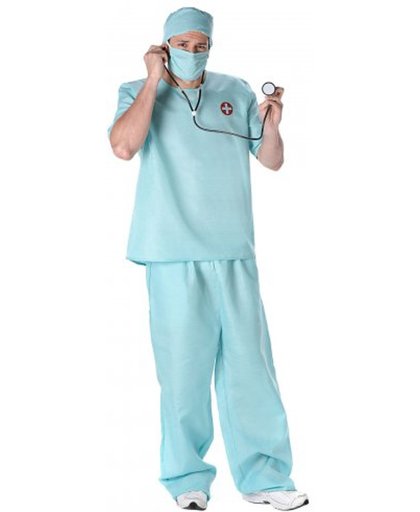 Blauw chirurg kostuum voor heren - Verkleedkleding - Maat XL