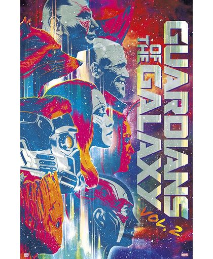Guardians Of The Galaxy Vol.2 Poster meerkleurig