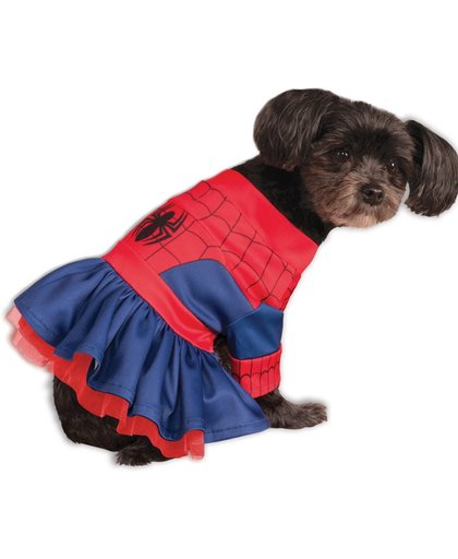 Spider Girl™ kostuum voor honden - Verkleedattribuut - XS