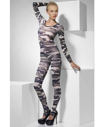 Bodysuit met camouflage print voor dames