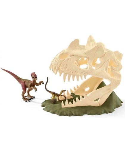 Schleich Grote schedelvalstrik met Velociraptor 42348