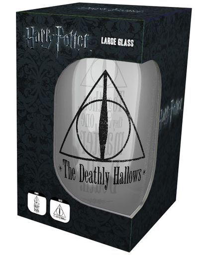 Harry Potter Deathly Hallows Pintglas transparant