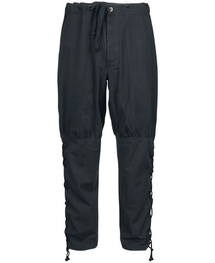 Leonardo Carbone Trousers With Lace-up Sides Broek zwart