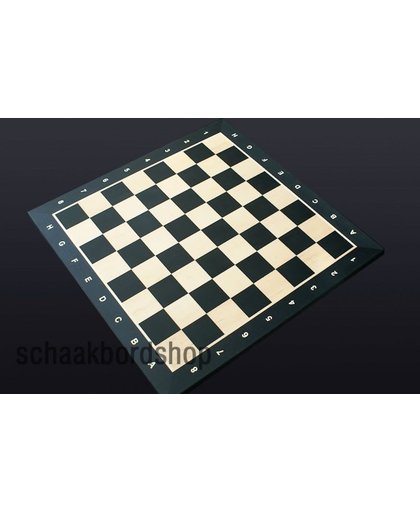 schaakbord ahorn/zwart, veldafmeting 50 met co�rdinaten