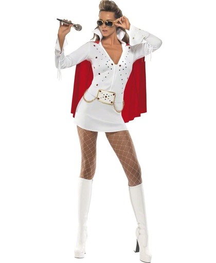 "Elvis Presley™-kostuum voor vrouwen - Verkleedkleding - Medium"