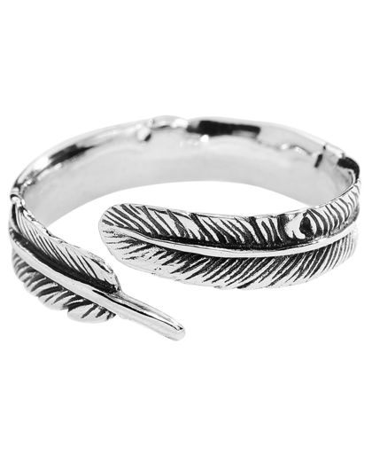 Silver Feather Ring standaard