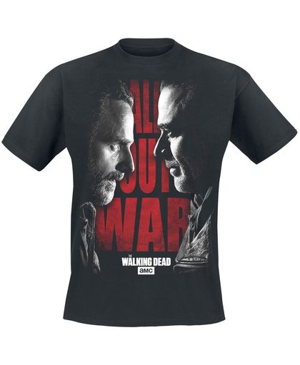 The Walking Dead All Out War - Rick And Negan T-shirt zwart