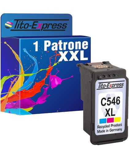 Tito-Express PlatinumSerie 1 Patroon XXL voor Canon CL-546 XL Color PlatinumSerie MG 2550 / MG 2500 Serie / MG 2450 / MG 2400 Serie / MG 2950 / MG 2455 / MG 2555 / IP 2800 / MG 2900