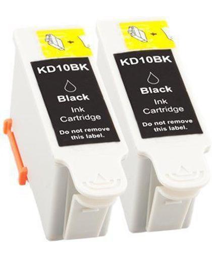 Compatible Kodak 10 inktcartridges, 2 pak. 2 zwart