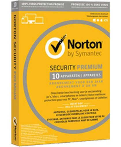 Norton Symantec 21338878 Norton Security Premium + Backup 25GB 10-Devices 1 year (digital license)