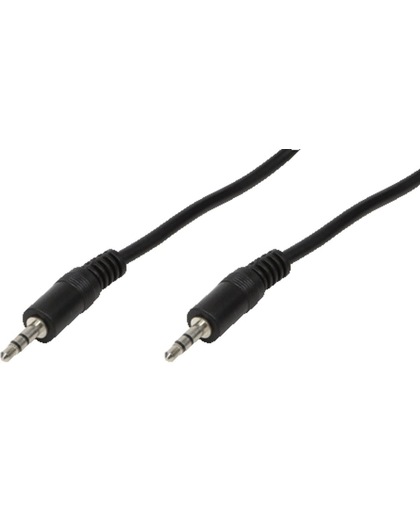 LogiLink 3.5mm - 3.5mm, 5m 5m 3.5mm 3.5mm Zwart audio kabel