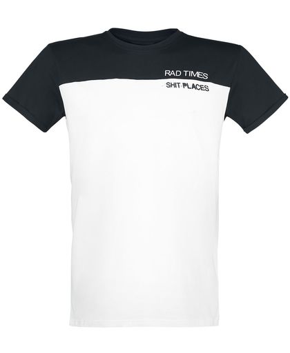 Cosmic Rad Times T-shirt zwart-wit