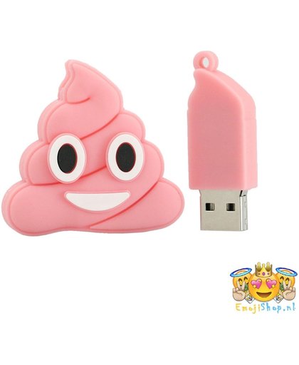Pink Poop USB Stick 16gb - Prachtige 3D geprinte Poop Emoji - Bekend van Whatsapp