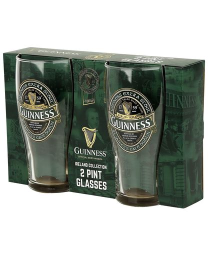 Guinness Ireland Pintglas transparant