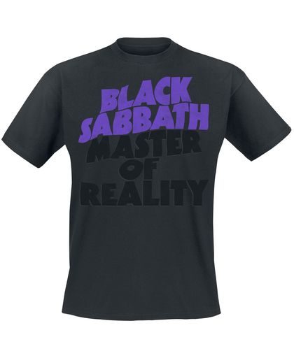 Black Sabbath Master Of Reality Tracklist T-shirt zwart