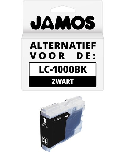 JAMOS - Inktcartridge / Alternatief voor de Brother LC-1000BK Zwart