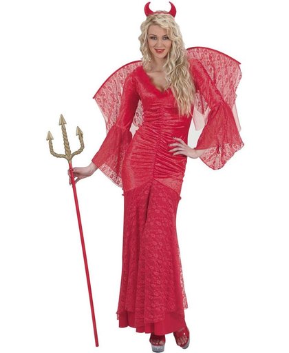 Kanten Halloween kostuum rode duivel voor vrouwen - Verkleedkleding - Small