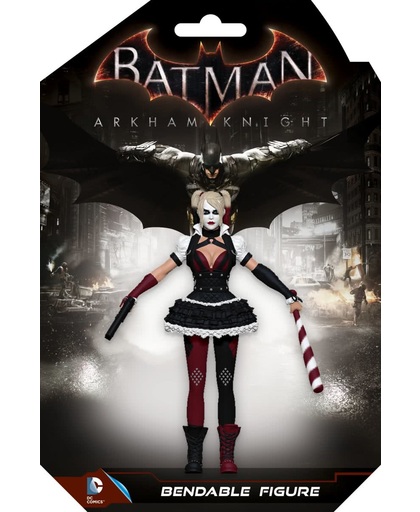 FANS DC Comics: Harley Quinn Bendable Figure - Arkham Knight