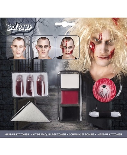 Halloween - Zombie schminkset met bloed capsules