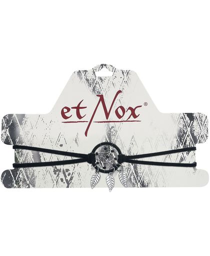etNox Dreamcatcher Choker Halsband zwart-zilver