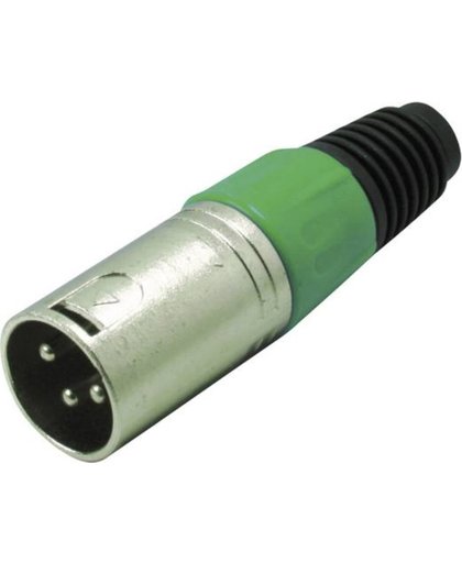 S-Impuls XLR 3-pins connector (m) / plastic trekontlasting - grijs/groen