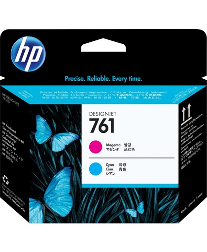 HP 761 magenta/cyaan DesignJet printkop